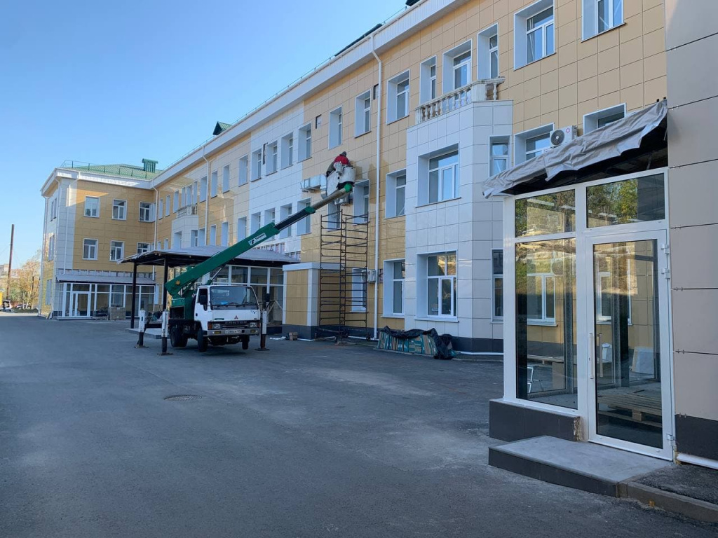 ВКБ4 продолжает ремонт хирургического корпуса